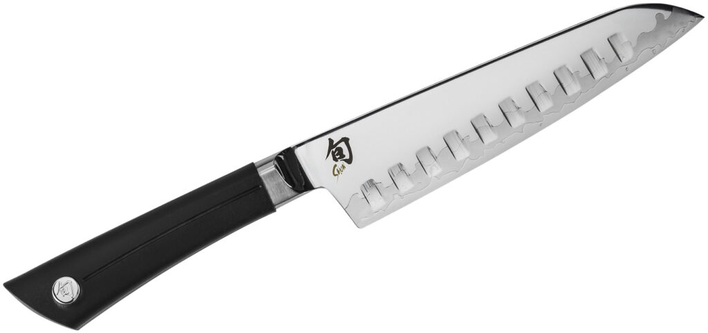 Shun VB0718 Sora Santoku Knife 7" Blade, TPE Polymer Handle